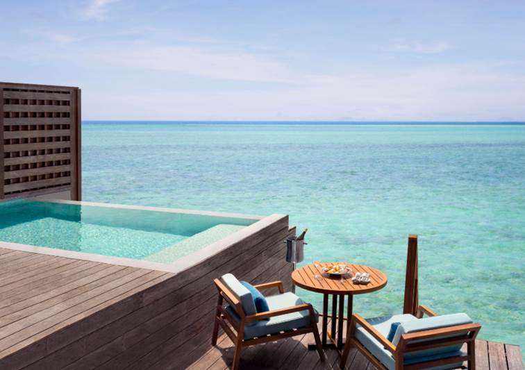 The Overwater Villa  with ocean view at Anantara Veli Maldives