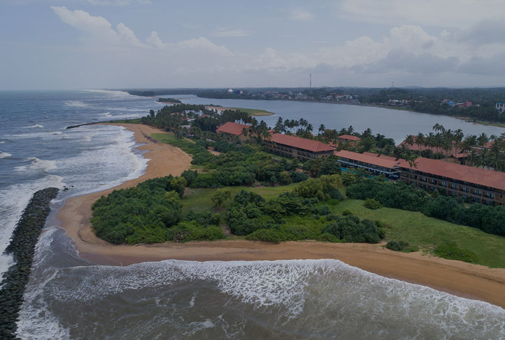 Kalutara Beach Aerial Drone